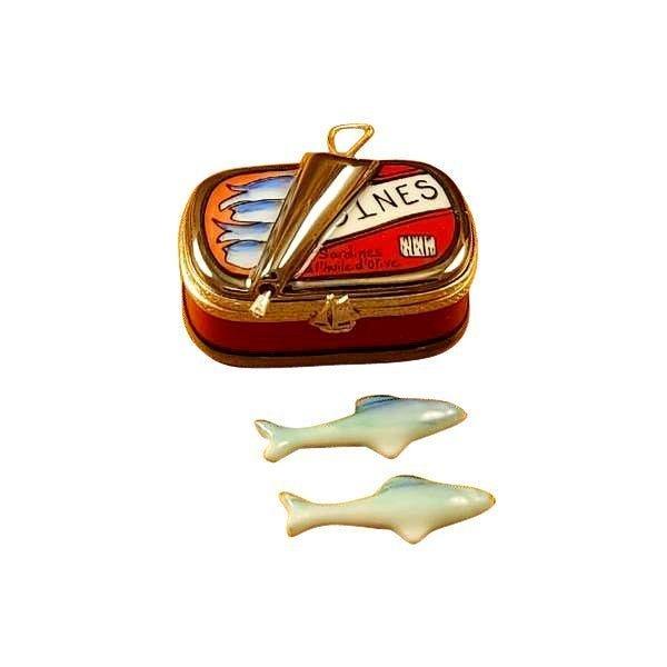 Sardine with Sardines Porcelain Limoges Food French Trinket Box