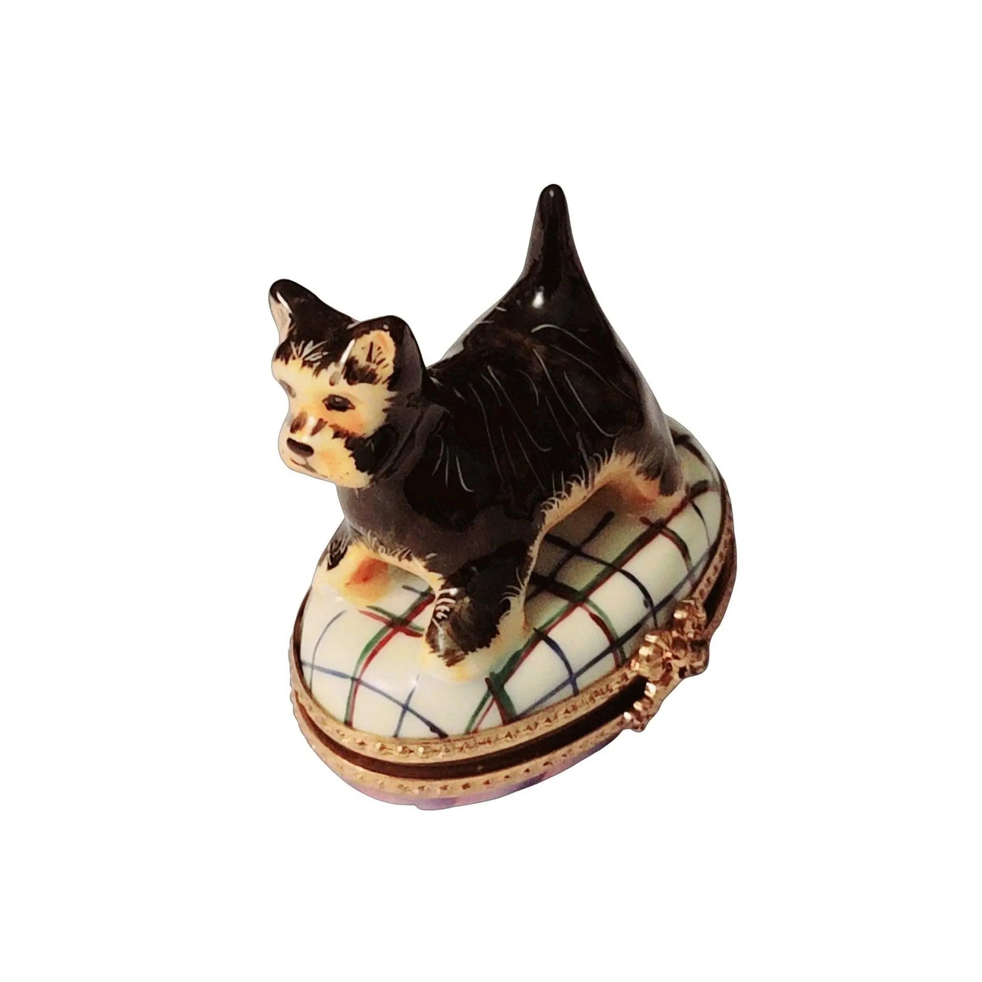 Scottish Terrier Limoges Trinket Box Porcelain Limoges dog Limoges Box Travel French Trinket Box