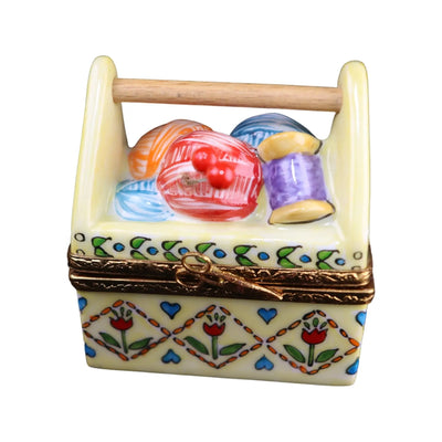 Sewing Box Porcelain Limoges Home Professional French Trinket Box