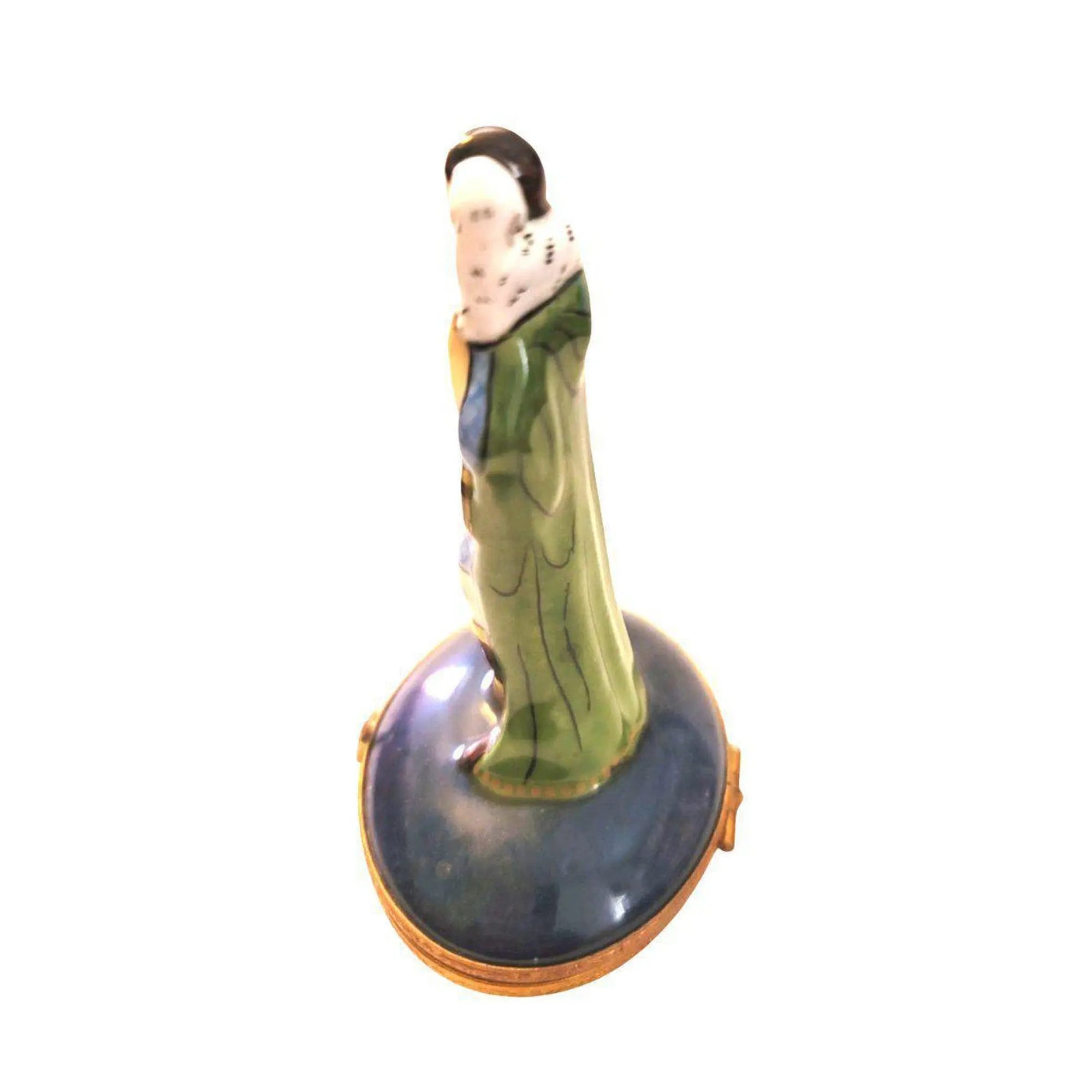 Shepherd With Sheep Figurine Porcelain Limoges xmas theme religious spiritual nativity Limoges Boxes French Trinket Box