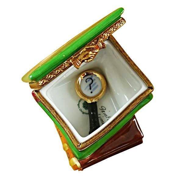 Sherlock Holmes Book Porcelain Limoges book professional French Trinket Box