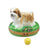 Shih Tzu Brown Porcelain Limoges dog French Trinket Box