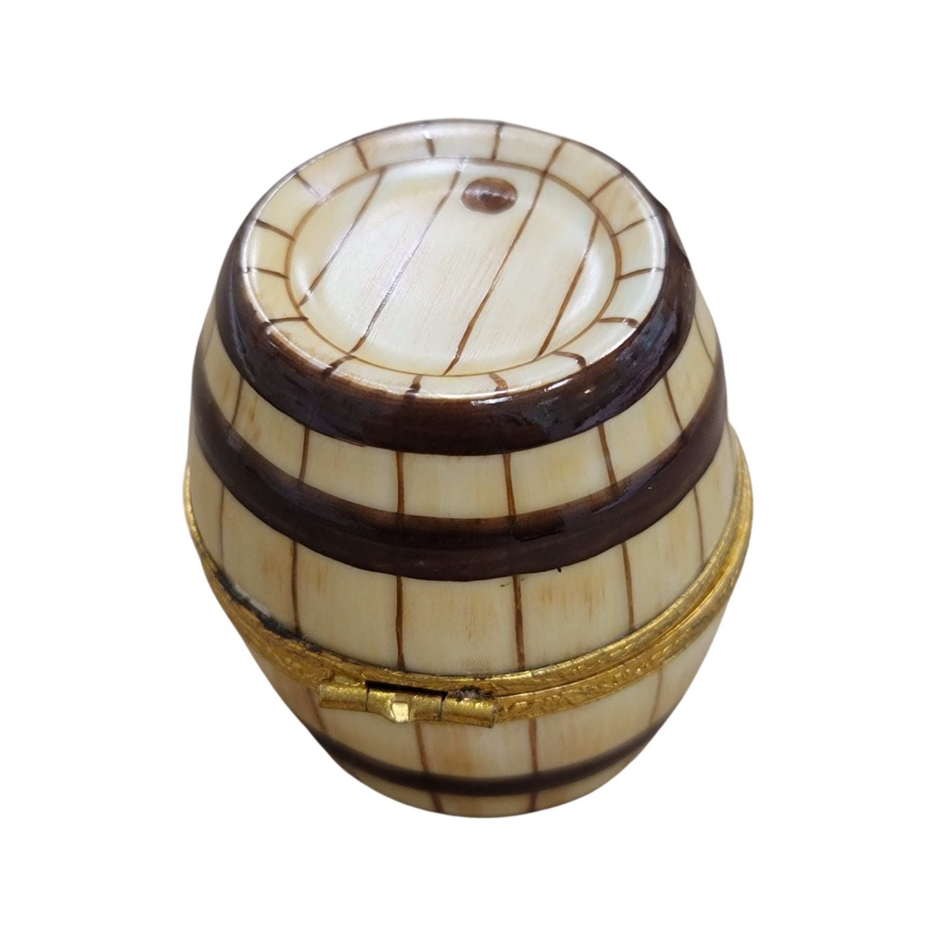 Six Wine Bottles Barrel Figurine Porcelain Limoges wine spirit men France Limoges Box French Trinket Box