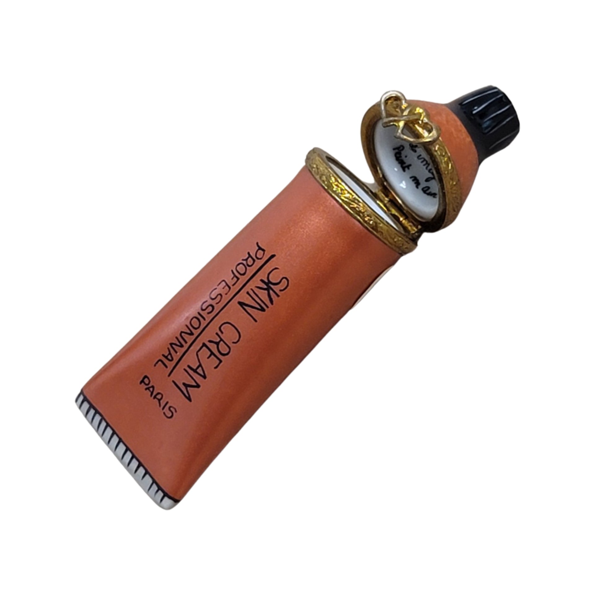 Skin Cream Porcelain Figurine Porcelain Limoges fashion women French Trinket Box