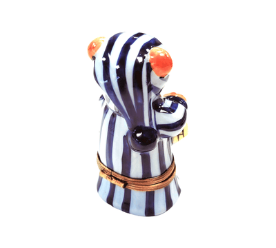 Sleepy Time Teddy Bear Box Porcelain Limoges Teddy French Trinket Box