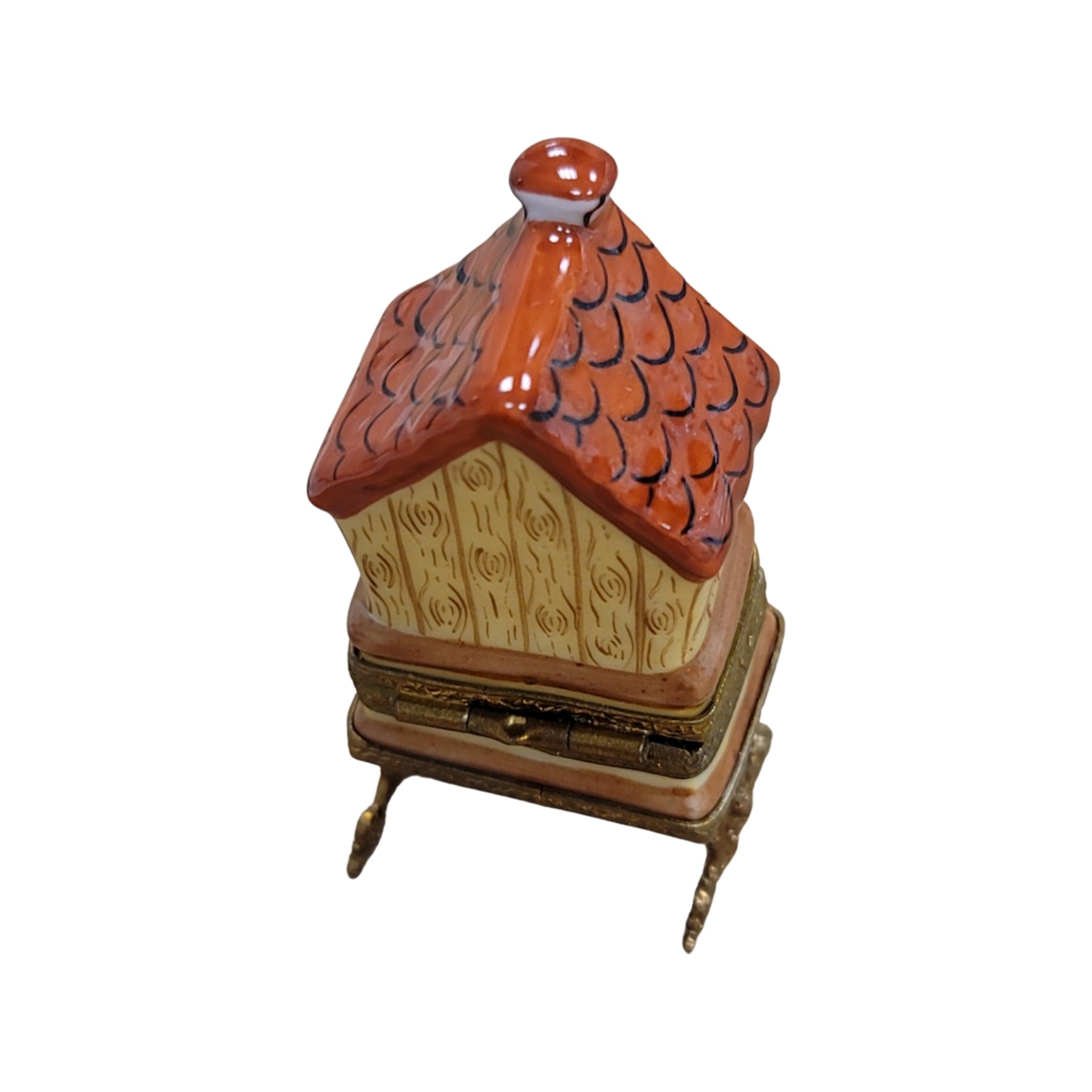 Charming Limoges Bird House Box Porcelain Limoges bird garden French Trinket Box