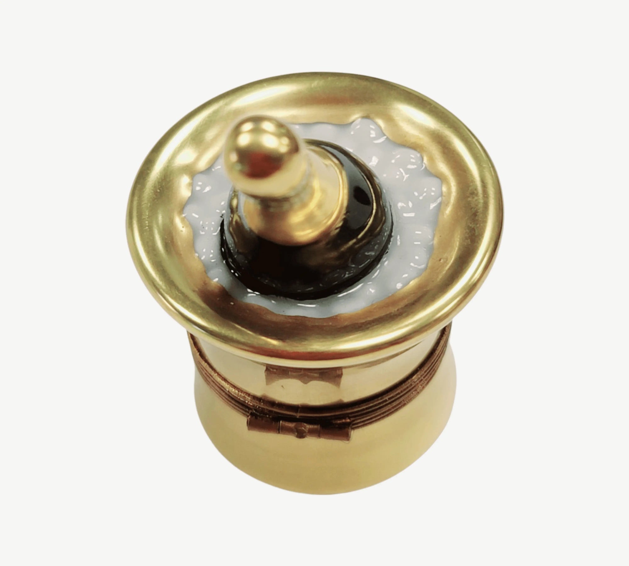 Small Champagne Elegance Box Porcelain Limoges Wine French Trinket Box