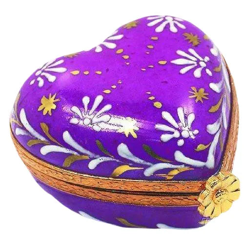 Small Heart Porcelain Limoges heart hearts French Trinket Box