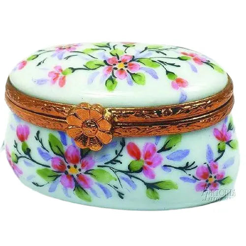 Small Oval - B3 Porcelain Limoges traditional French Trinket Box