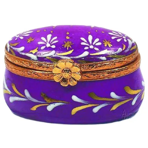 Small Oval - B3 Porcelain Limoges traditional French Trinket Box