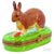 Small Rabbit Porcelain Limoges rabbit mouse French Trinket Box