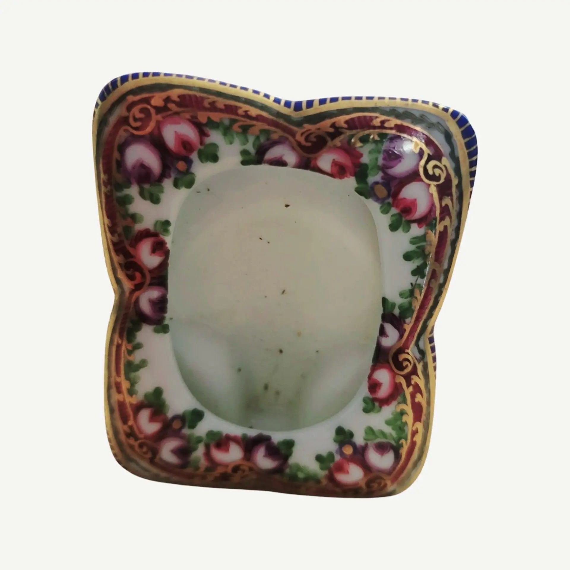 Small Roses Sevre Frame Porcelain Limoges Home French Trinket Box