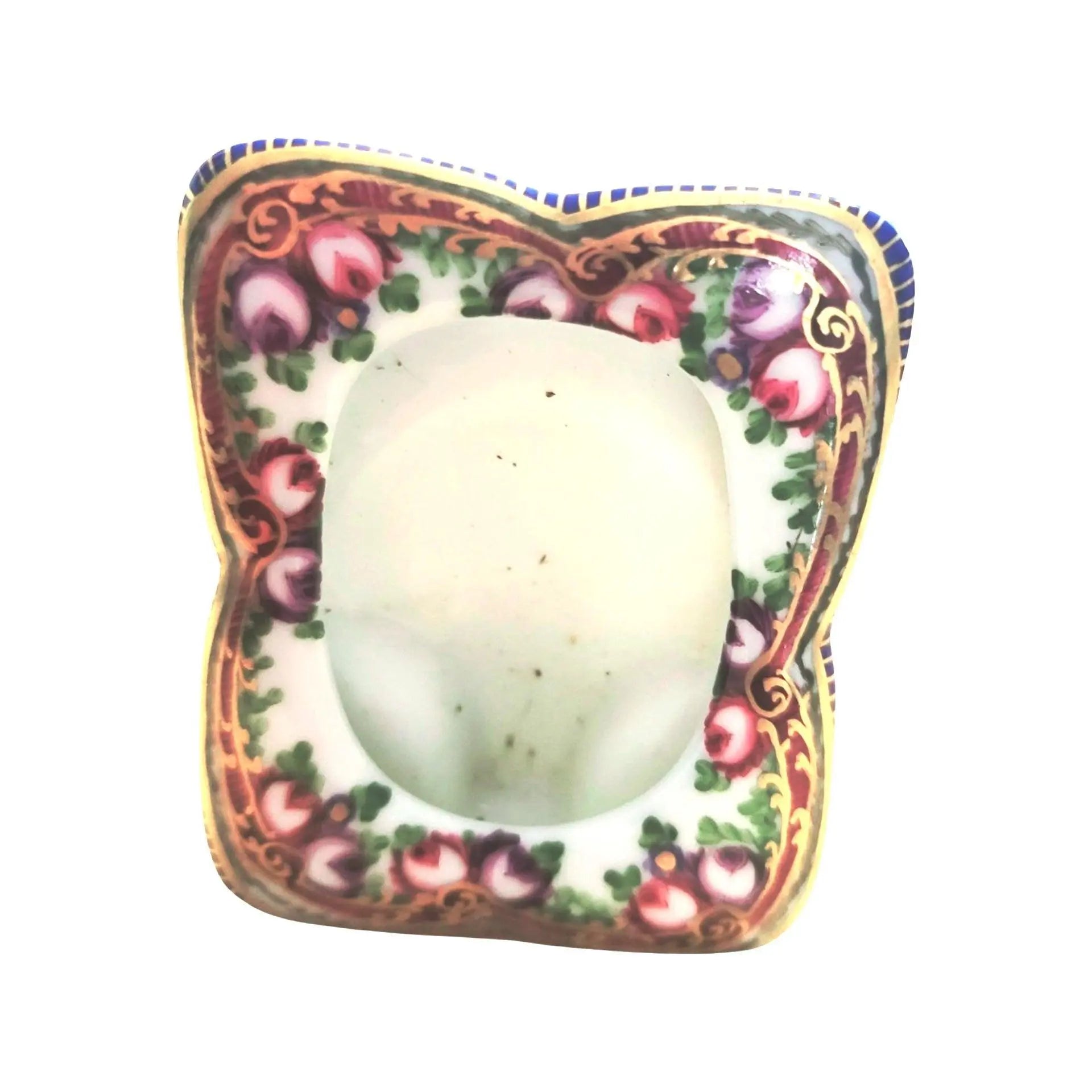 Small Roses Sevre Frame Porcelain Limoges Home French Trinket Box