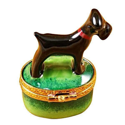 Small Scottie limoges box Porcelain Limoges French Trinket Box