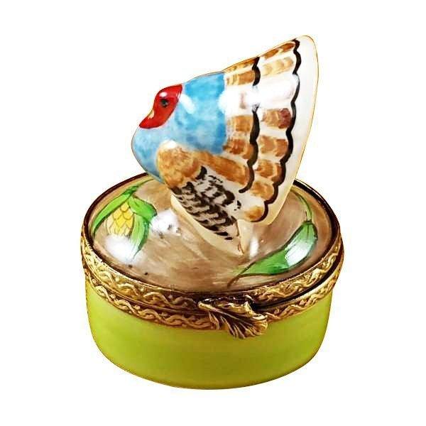 Small Turkey limoges box Porcelain Limoges Farm Bird French Trinket Box