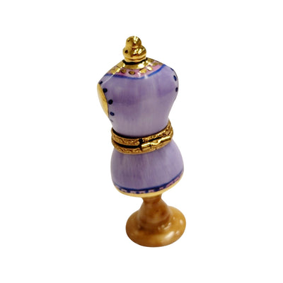 Smaller Mannequin Dress Form Figurine Porcelain Limoges Limoges Box Women shoes hat bags suitcase mother French Trinket Box