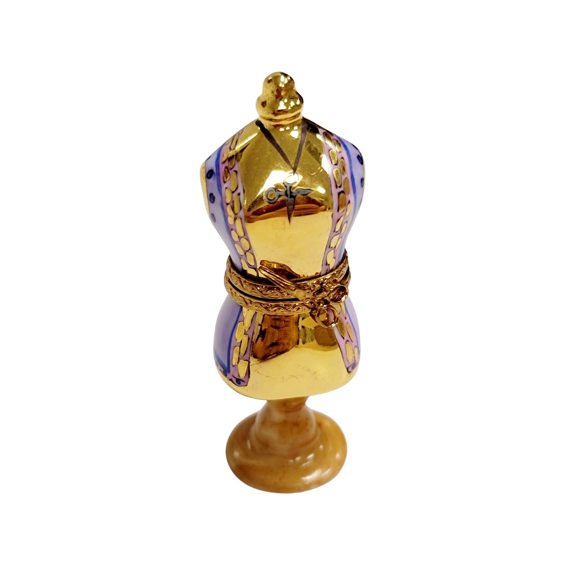 Smaller Mannequin Dress Form Figurine Porcelain Limoges Limoges Box Women shoes hat bags suitcase mother French Trinket Box