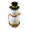 Snowman Porcelain Limoges snowman French Trinket Box