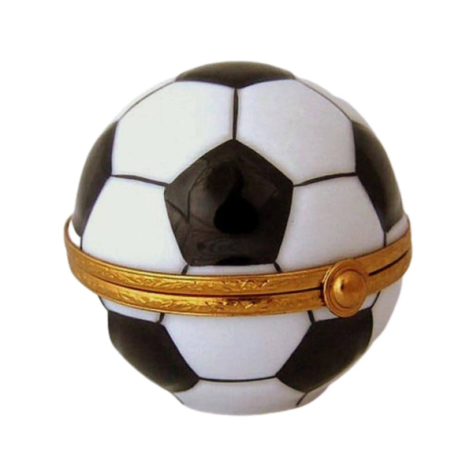 Soccer Ball Porcelain Limoges sports French Trinket Box