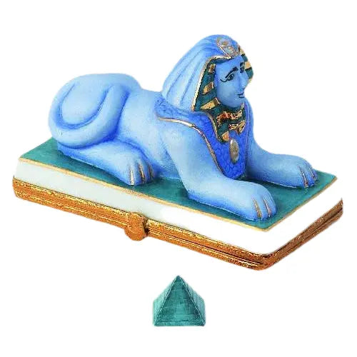 Sphinx Egypt Mystical Porcelain Limoges monuments world travel French Trinket Box