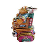Sports Nut Bear Porcelain Limoges Bear sports French Trinket Box
