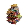 Sports Nut Bear Figurine Porcelain Limoges Sports Bear French Trinket Box