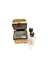 Square Limoges Trinket Box Duo Porcelain Limoges Perfume French Trinket Box