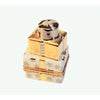 Stack of Gifts Presents Porcelain Limoges xmas theme anniversary French Trinket Box