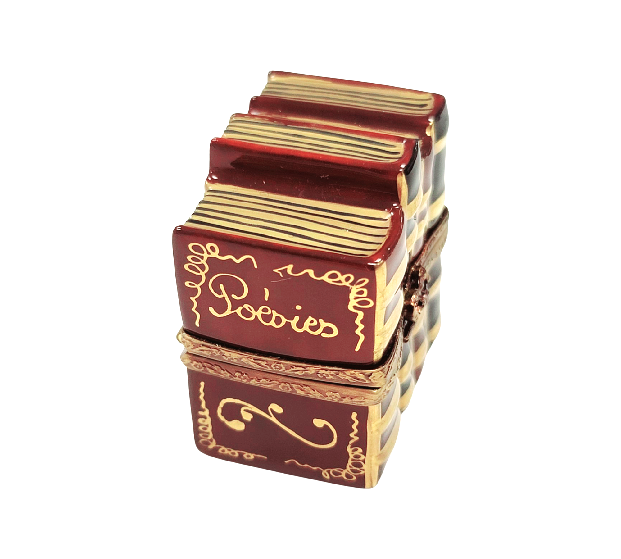 Stack of Poems Limoges Box Porcelain Limoges Graduation professional book books French Trinket Box