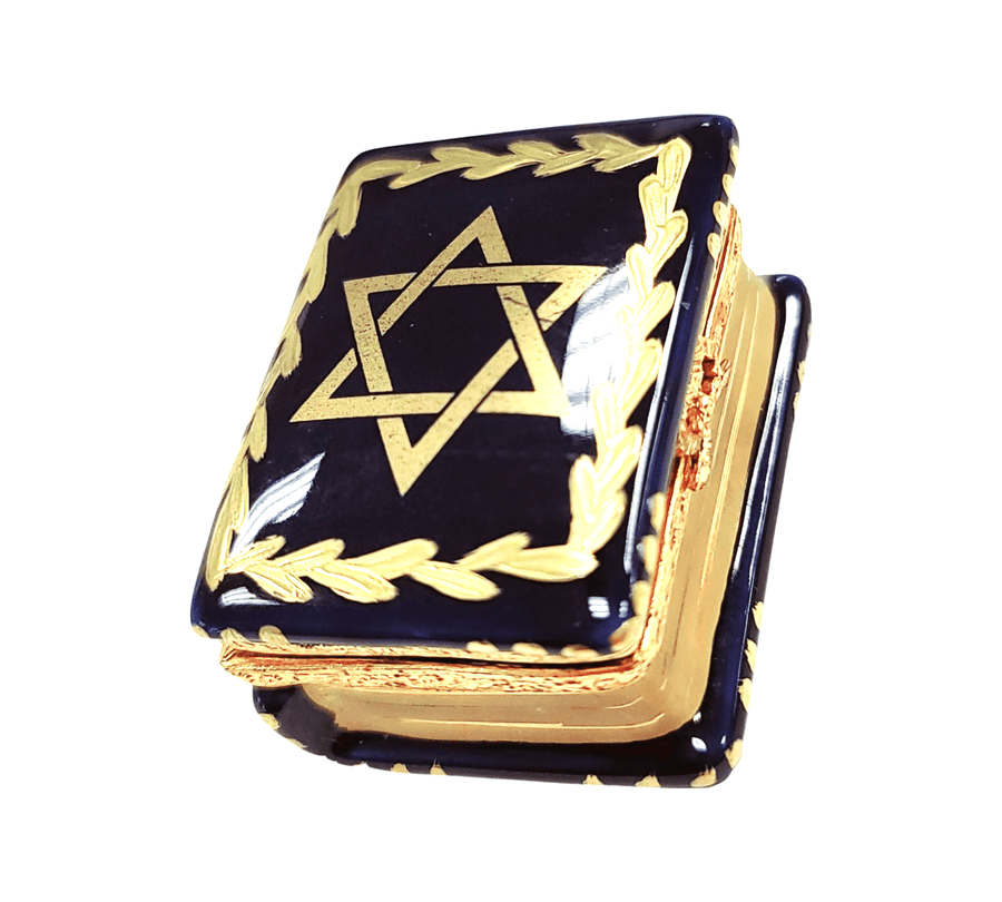 Star of David Porcelain Box Porcelain Limoges religion Limoges Box jewish French Trinket Box