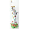 Statue Of Liberty: Christmas Porcelain Limoges monuments united states xmas theme French Trinket Box