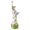 Statue Of Liberty: Christmas Porcelain Limoges monuments united states xmas theme French Trinket Box