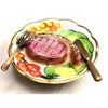 Steak Dinner Porcelain Masterpiece Porcelain Limoges Food French Trinket Box