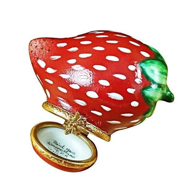 Strawberry Porcelain Limoges fruit vegetable French Trinket Box