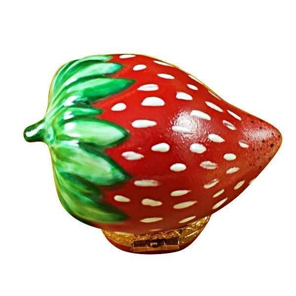 Strawberry Porcelain Limoges fruit vegetable French Trinket Box