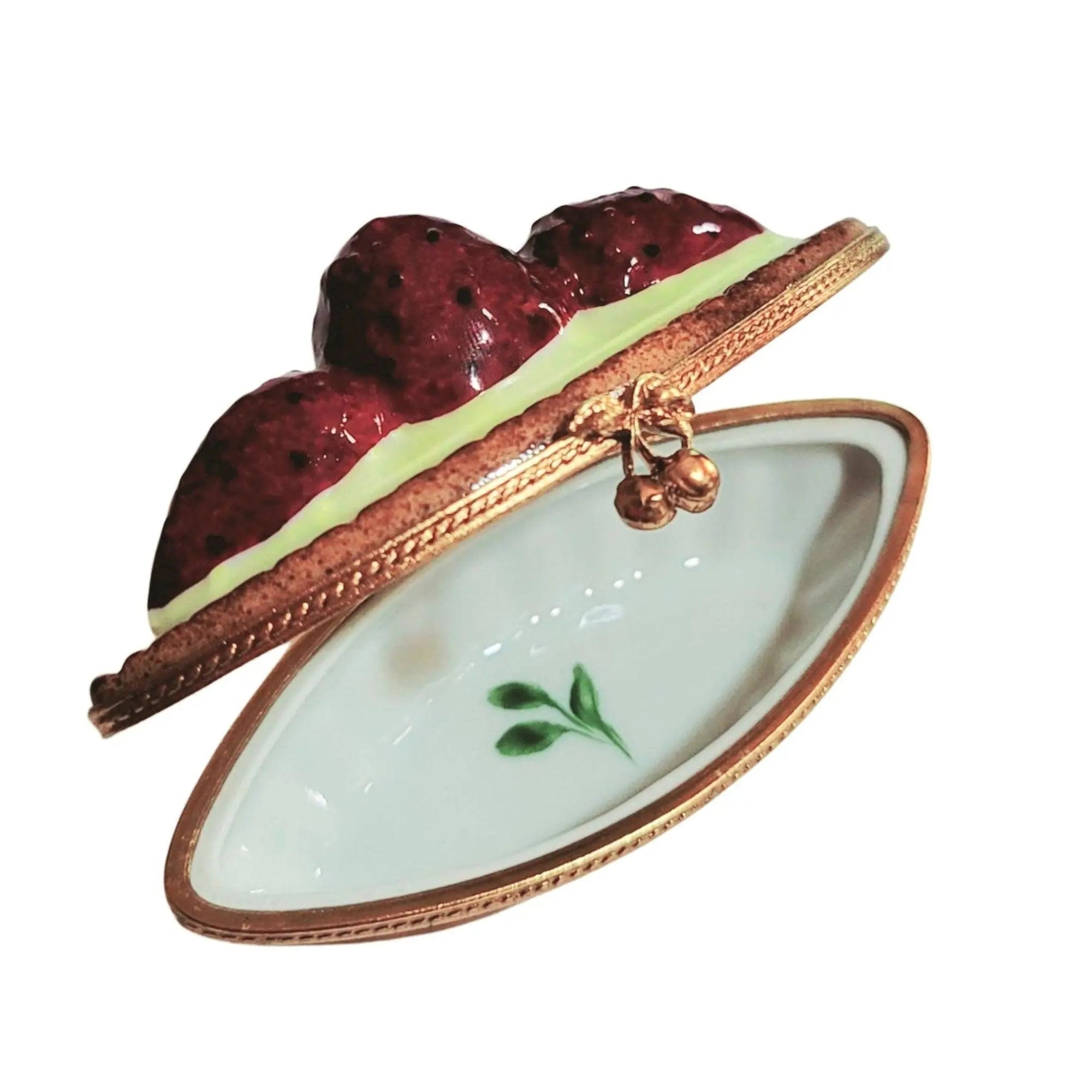 Strawberry Tart Limoges Box Porcelain Limoges Dessert French Trinket Box