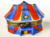Striped Circus Tent Porcelain Limoges limoges boxes circus French Trinket Box