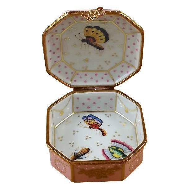 Studio Collection Birds and Butterflies Porcelain Limoges bird bugs critters French Trinket Box