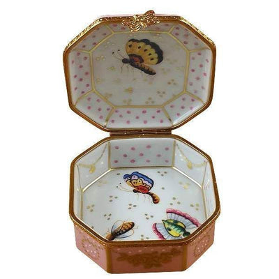Studio Collection Birds and Butterflies Porcelain Limoges bird bugs critters French Trinket Box
