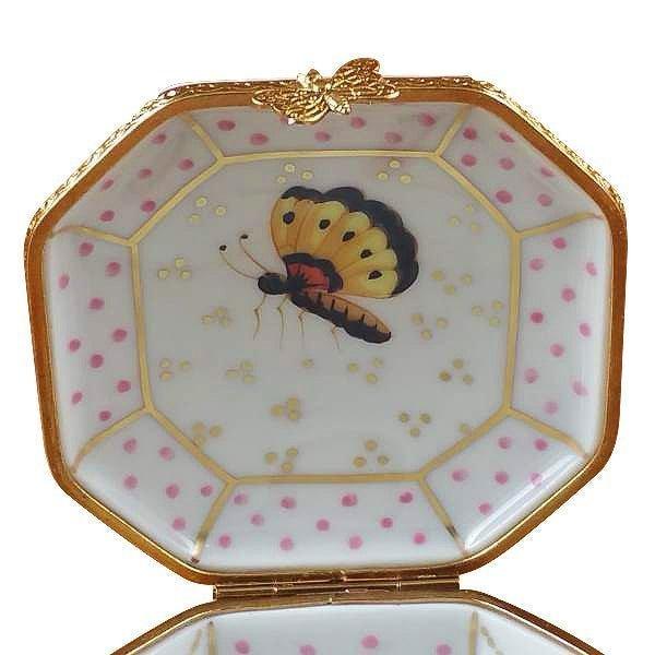 Studio Collection Birds and Butterflies Porcelain Limoges bird bugs critters French Trinket Box