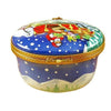 Studio Collection - Santa in Sleigh Porcelain Limoges santa claus French Trinket Box