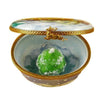 Studio Collection - Santa in Sleigh Porcelain Limoges santa claus French Trinket Box