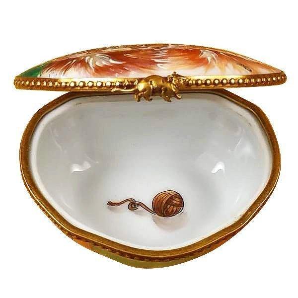 Studio Collection Two Cats Porcelain Limoges Cat French Trinket Box