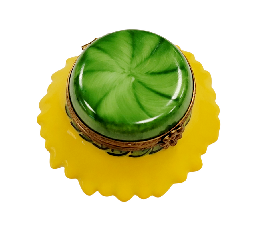 Sunflower Limoges Box Figurine Porcelain Limoges Artoria French Trinket Box
