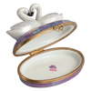 Swans In Love Porcelain Limoges bird birds French Trinket Box