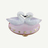 Swans In Love Porcelain Limoges bird birds French Trinket Box