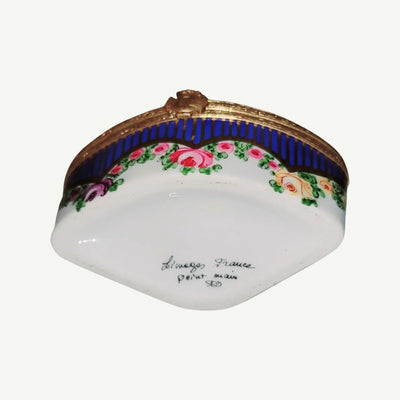 Swans and Roses Limoges Box Porcelain Limoges traditional special occasions bird wedding French Trinket Box