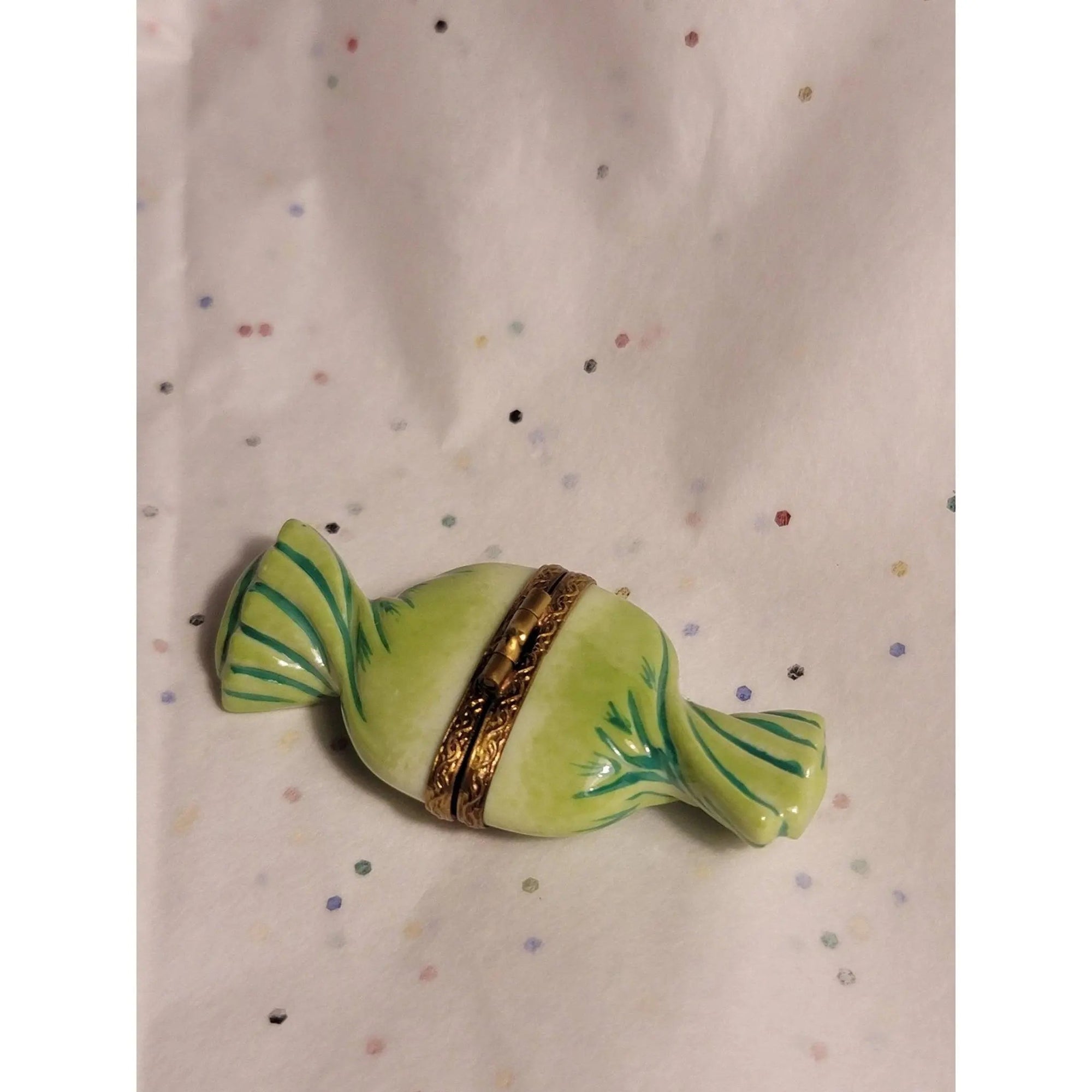 Sweet Candy Delight Box Porcelain Limoges Carnival Kids Dessert French Trinket Box