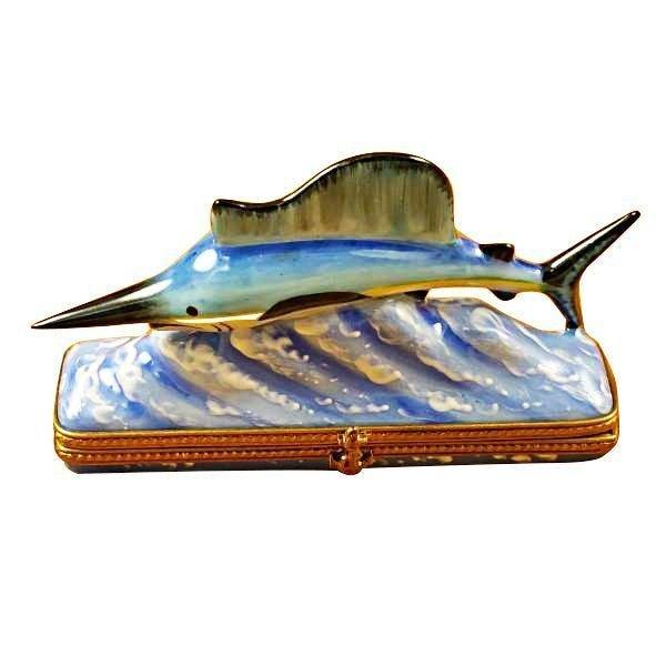 Swordfish limoges box Porcelain Limoges French Trinket Box