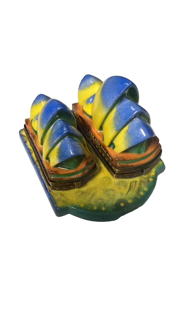 Sydney Opera House Limoges Box Porcelain Limoges world travel music French Trinket Box